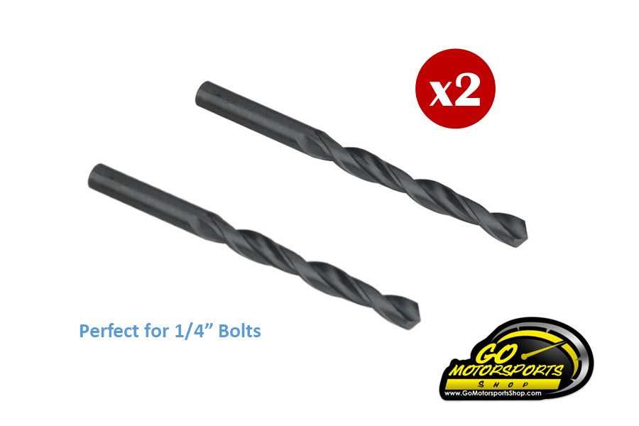 Bolt Depot, 9/32" Drill Bits for 1/4" Bolts (2 Pack)