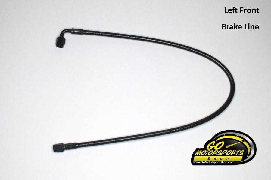 Connected Inventory, Full Braided Brake Line Kit with Left Front Bias (Bias Mounted in Car) (Steel Master Cylinder) | Legend Car