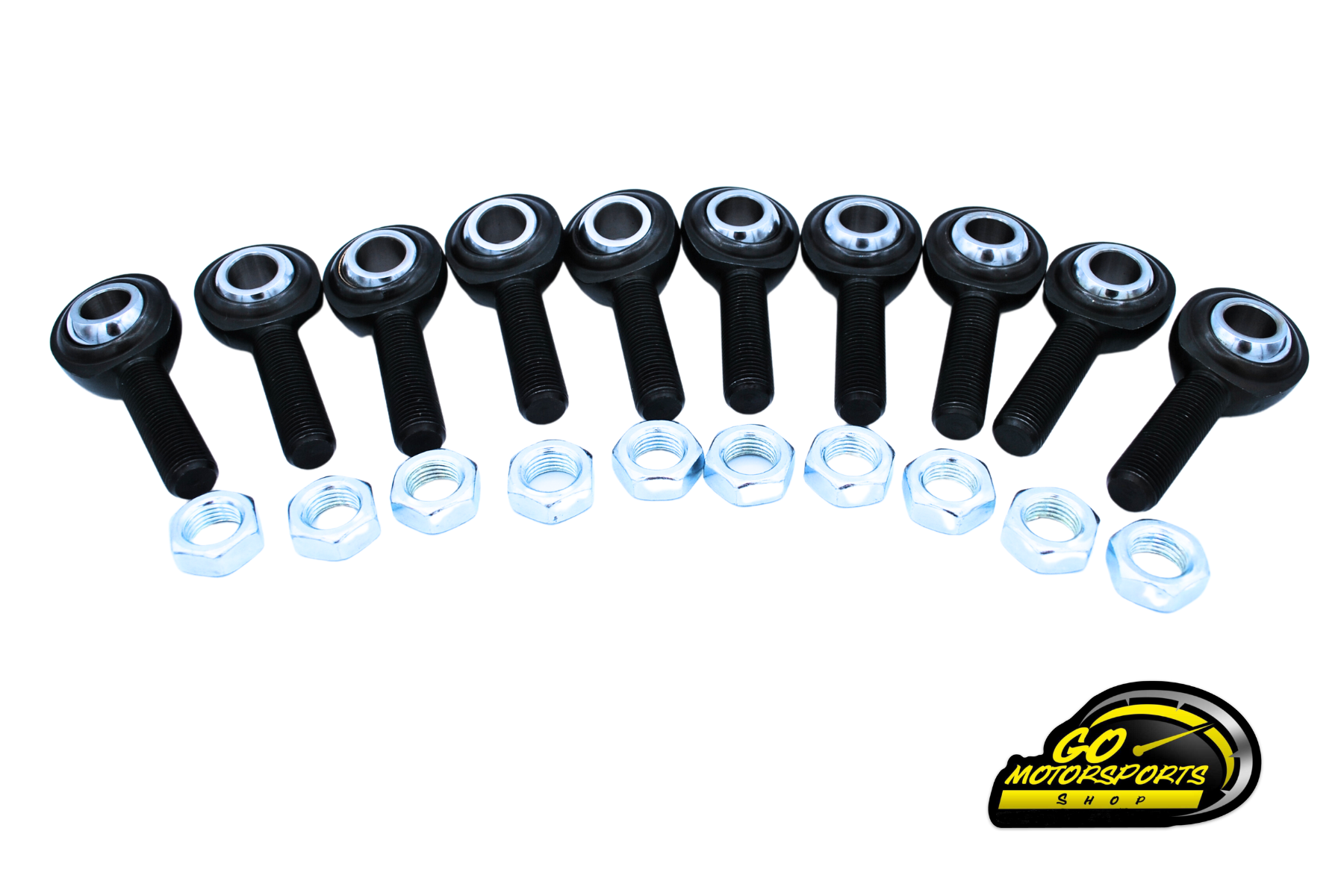 Superior Bearing and Supply, Heim / Jam Nut Package of 1/2" X 1/2" 2-Piece Black Oxide Chrome Molly | Legend Car